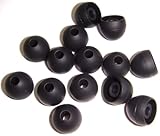Xcessor High Quality Replacement Silicone Earbuds 7 Pairs (Set of 14 Pieces). Compatible With Most In Ear Headphone Brands. Size: SMALL. Black