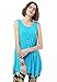 JollieLovin Womens Plus Size Loose-fit Sleeveless T-Shirt Tank Tunic Top(3X, Lake Blue)