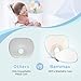 Bammax Baby Pillow Newborn, Flat Head Baby Pillow Baby Head Shaping Pillow Soft Memory Foam Baby Sleeping Pillow Syndrome Prevention Head Support for Infant 0-12 Months