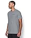 Under Armour Men's Charged Cotton T-Shirt True Gray Heather (025)/Black, Medium