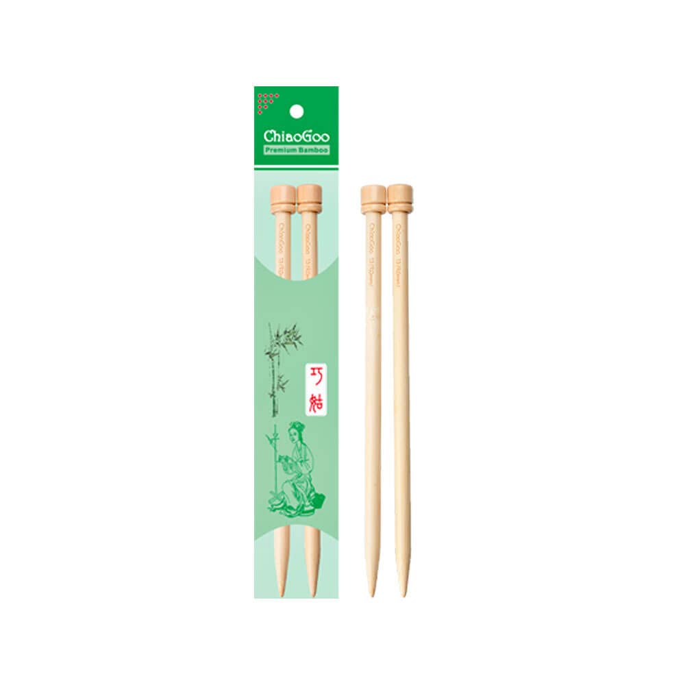 ChiaoGoo Single-Point. Needle Bamboo 23cm 4.00mm NTRL - 1pc