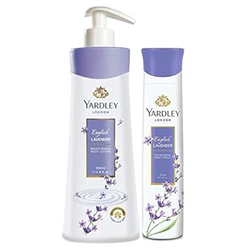 Yardley London Lavender Body Lotion and Deodorant 500 ml (Pack of 2)