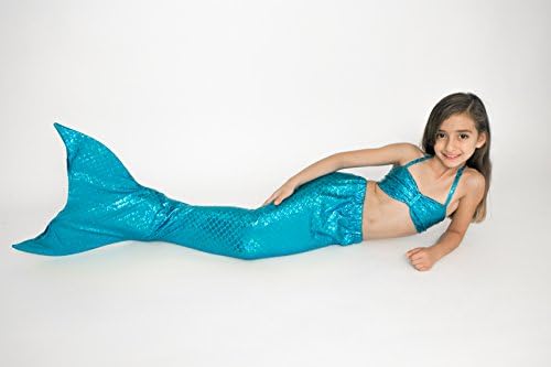 Fairy Tail Mermaids Turquoise Mermaid Outfit Childrens 4 (Children's 10, Turquoise)
