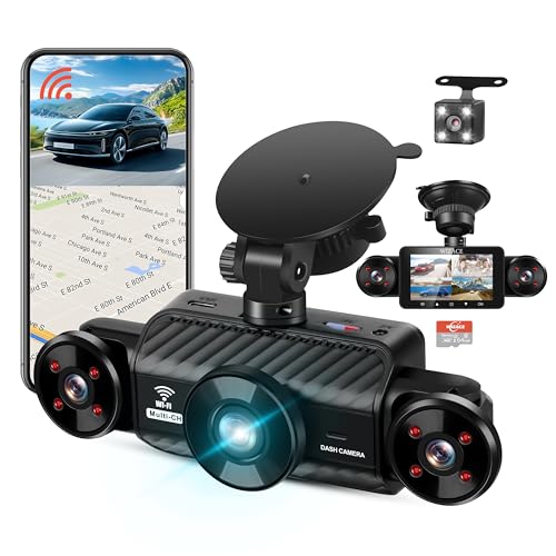 WIZACE4路360度行车记录仪5GWiFi