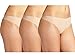 CLOYA Women's Seamless Invisible Thongs (M, 3 Pack Nude)