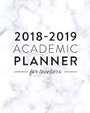 2018-2019 Academic Planner for Teachers: Weekly & Monthly Lesson Planner for Teachers | 2018-2019: Marble, July 2018 - June 2019, 8