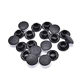 Hex Socket Screw Nut Head Cover Black Hexagon Head Cover Cap Protector 20PCS M5