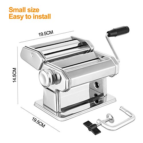 Pasta Maker Deluxe Set, Elegant Life Homemade 150mm Pasta Maker All in