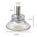 15 PCS Rubber Strong Suction Cup Replacements for Glass Table Tops, with 6M Screw
