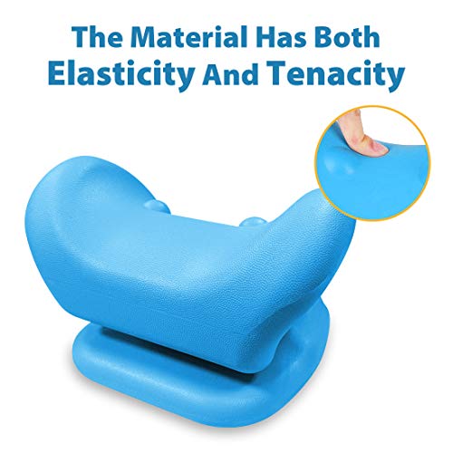 Neck and Shoulder Relaxer Cervical Neck Traction Device Portable Chiropractic Pillow, Neck Stretcher Neck Massage Pillow for Pain Relief Management and Cervical Spine Alignment