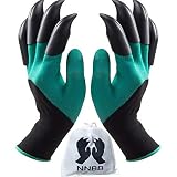 NNBB Garden Gloves with Fingertips Claws Quick- Great for Digging Weeding Seeding poking -Safe for Rose Pruning -Best Gardening Tool -Best Gift for Gardeners (Double Claw)