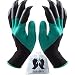 NNBB Garden Gloves with Fingertips Claws Quick- Great for Digging Weeding Seeding poking -Safe for Rose Pruning -Best Gardening Tool -Best Gift for Gardeners (Double Claw)