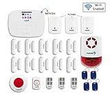 Fortress Security Store- Total Security Wi-Fi Kit C DIY Wireless Security Alarm System for Business and Home : SIM card, Wi-Fi, Landline compatible ,Remote Monitoring- No Contracts …