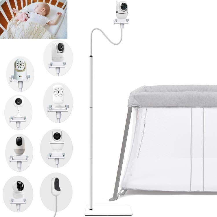 Photo 1 of EYSAFT Baby Monitor Floor Stand Holder Mount Compactible for Nanit Pro & Flex Stand,Infant Optics DXR-8 Pro,VTech VM901/VM819/RM7764,Momcozy,HelloBaby,eufy E110,nooie IPC100,Motorola VM75/VM50G/VM44
