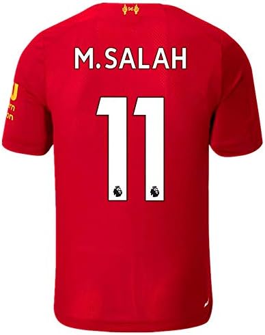 #11 Salah Liverpool Home Mens Soccer Jersey 2019-2020 Season