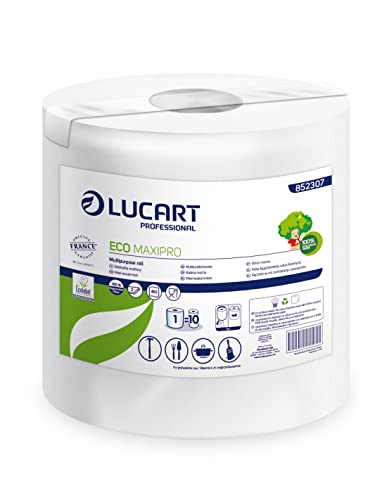 Lucart Professional Putzrollen 852307 Eco Spender für Zellstofftupfer, zentrale Entnahme