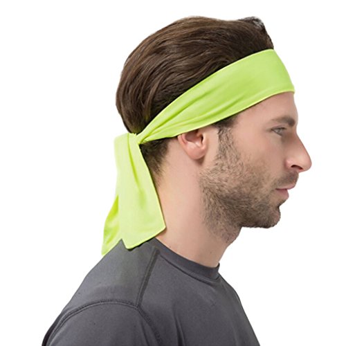 image for IPENNY Unisex Quickly Dry Sports Headbands Head Tie Tennis Tie Hairban