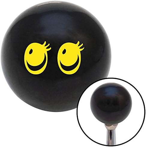 American Shifter Company ASCSNX84260 Yellow Cute Eyes Black Shift Knob with M16 x 1.5 Insert parts xtreme 2 din