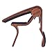 Muse Musical Wooden Color Guitar Capo for Acoustic Guitar,Electric Guitar,Bass,Ukulele(Rosewood Color)
