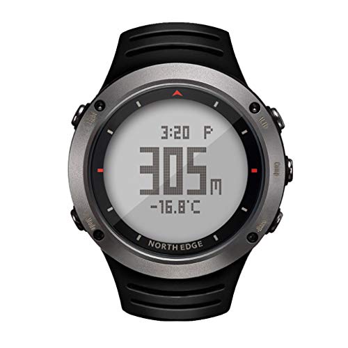 North Edge Altay Sports Smart Outdoor Compass Wrist Watch Back Light for Fishing (Gray) - Thumbnail 6