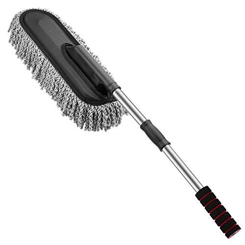 Microfiber Car Cleaner Washable Brush/Duster with Grip Expandable Handle