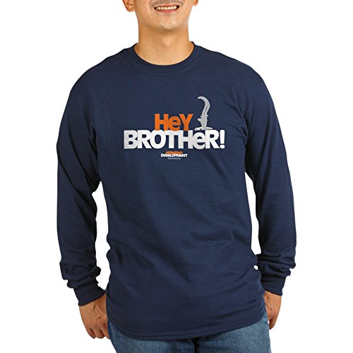 CafePress Arrested Development Hey Brother - Dark Long Sleev Unisex Cotton Long Sleeve T-Shirt Navy