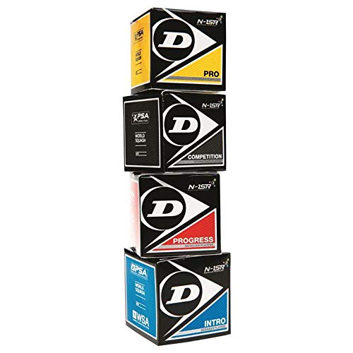 Sportsends Dunlop Squash Balls - All Types inc Variety Pack (Pack of 4) (Variety/Mix)