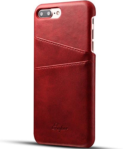 Iphone X/8/8Plus/6/6S/6Plus/6S Plus/7/7Plus Wallet Cash and Card Slots Case Slim PU Leather Back Case Cover