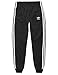 adidas Originals Bottoms Big Boys' Kids Superstar Track Pants, Black/White, Medium