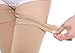 TOFLY® Medical Thigh High Compression Stockings Footless for Women & Men, Opaque Support Hose, 20-30mmHg Graduated Compression Socks with Silicone Band for Varicose Veins, Edema, DVT, 1 Pair Beige M