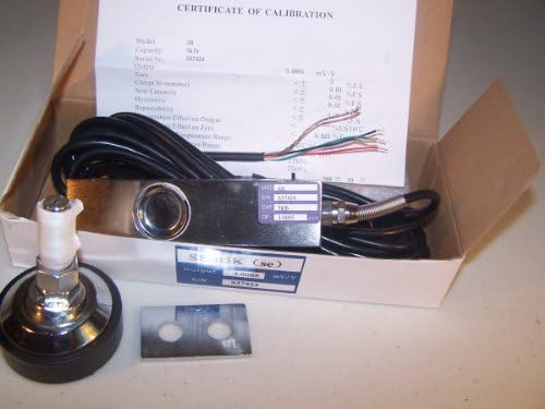5k Shear Beam Load Cell Alloy Steel,5000 lb, one Foot,One Spacer, 20' Cable,Use for Floor Scale and Bench Scale,New