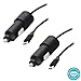 Motorola [2 Pack] TurboPower 15 USB-C (Type C) Car Chargers - Moto Z Play/Droid/Force, Z2 Play/Force, X4 - Black