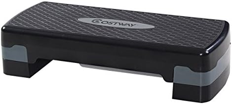 New 27'' Fitness Aerobic Step Adjust 4" - 6"Exercise Stepper w/Risers Home Gym