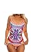 Flymall Paisley Print Cut Out One-piece Bikini Monokini (L)