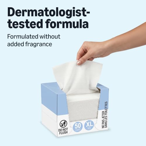 Amazon Essentials XL Dry Face Towels, Ultra Soft, Disposable, Dermatologically Tested, 10 photo 10