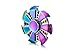 YGJ Spinner Fidget EDC ADHD Focus Toy Ultra Durable High Speed 3-7 Minute Spins Precision zinc alloy material (Rainbow-UFO)