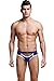 ONEFIT Mens Club Underwear Double Thong Bikini Briefs Dark Blue Medium