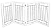 Internet’s Best Traditional Wire Dog Gate | 4 Panel | 30 Inch Tall Pet Puppy Safety Fence | Fully Assembled | Durable MDF | Folding Z Shape Indoor Doorway Hall Stairs Free Standing | White