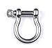 Mxeol Clevis Shackles D Ring Chain Shackle for Towing Stainless Steel 5/16 Inch (Pack of 3)