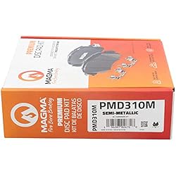 MAGMA Premium PMD310M Semi-Metallic Brake Pads, Front