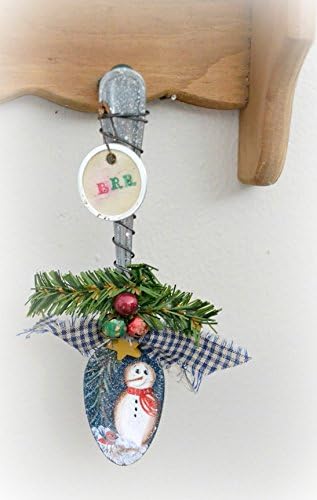 Snowman decorative Hand Painted Spoon Ornament
