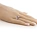 Sterling Silver Oval Purple Amethyst Gemstone Birthstone Women's Ring 0.45 cttw (Available 5,6,7,8,9)