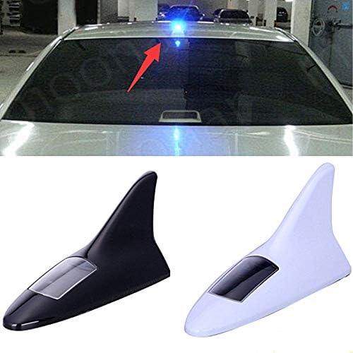 DeemoShop Newest Anti Collision Solar Power Smart Shark lamp Car Antenna Car Laser Tail Fog Light Car Warning Light
