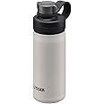 Tiger Thermos Water Bottle, 16.9 fl oz (500 ml), Vacuum Insulated Carbonated Bottle, Stainless Steel Bottle, Sports Drinks, Beer OK, Cold Insulation, Growler, MTA-T050WK, Eaglet White