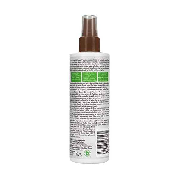 Palmer's Coconut Oil Formula Moisture Boost Leave-In Conditioner Spray,  Instantly Detangle, Hydrate and Strengthen Textured and Curly Hair, 8.5  Ounce - Black Hair Information