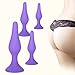 Upinva Sexy Toys 5PCS Anal Plug Set Medical Silicone Enema Bulb Clean Anal Silicone Douche for Men Women