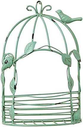 FLYING BALLOON Rustic Birds's Cage Shape Hanging Flowers Rack Organizers Plant Container Indoor Outdoor Home Wedding Decor