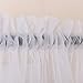 RYB HOME Bedroom Window Curtains - Home Decoration Rod Pocket Durable Home Decoration Privacy Protected Drapes for Patio/Back Door/Sliding Glass Door, 60 x 95 inches Long, White, 4 Panels