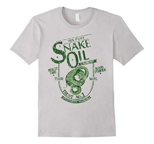 Mens Snake Oil - Trust No.1 Medium Silver