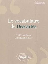 Le  vocabulaire de Descartes